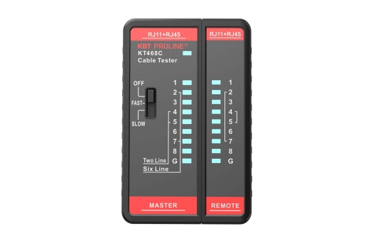 LAN-тестер кабельный KT 468С серия PROLINE (КВТ)