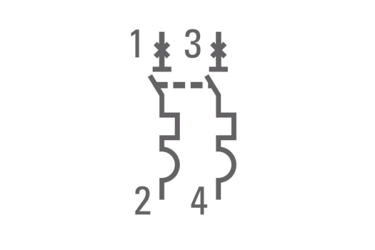 Автоматический выключатель 2P 1А (C) 4,5kA ВА 47-63 EKF PROxima