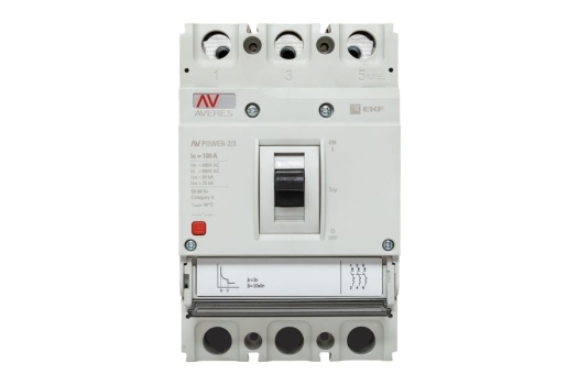Автоматический выключатель AV POWER-2/3 100А 80kA TR EKF AVERES