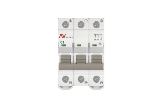 Выключатель автоматический AV-6 DC 3P 1A (C) 6kA EKF AVERES