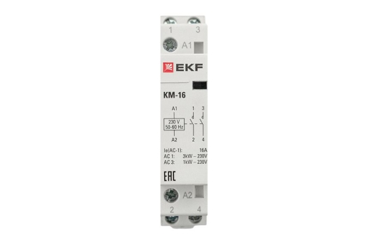 Контактор модульный КМ 16А 2NО (1 мод.) EKF PROxima