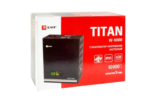 Стабилизатор напряжения настенный TITAN W-10000 EKF PROxima