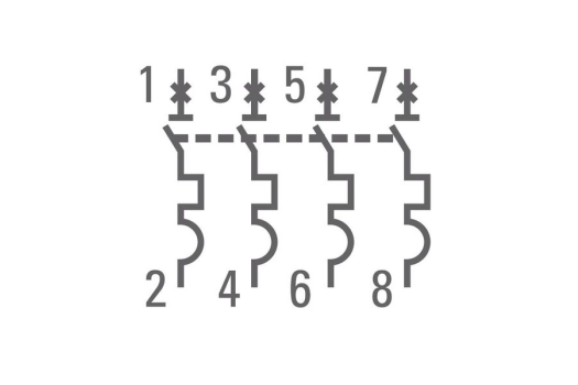 Автоматический выключатель 4P 5А (C) 4,5kA ВА 47-63 EKF PROxima