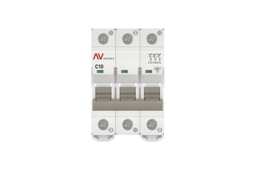 Выключатель автоматический AV-6 DC 3P 10A (C) 6kA EKF AVERES