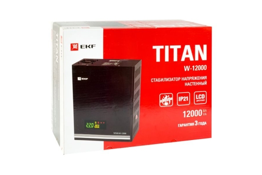 Стабилизатор напряжения настенный TITAN W-12000 EKF PROxima