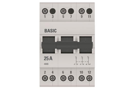 Трехпозиционный переключатель 3P 25А Basic