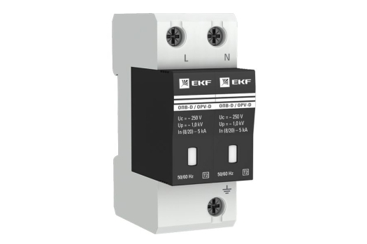 Ограничитель импульсных напряжений ОПВ-D/2P In 5кА 275В с сигн. EKF PROxima