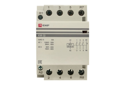 Контактор модульный КМ 32А 3NО+NC (3 мод.) EKF PROxima