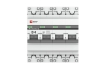 Автоматический выключатель 4P 4А (D) 4,5kA ВА 47-63 EKF PROxima