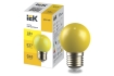 LIGHTING Лампа светодиодная декоративная G45 шар 1Вт 230В желтый E27 IEK